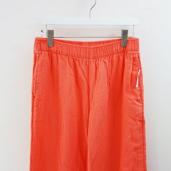 Old Navy High-Waisted Crinkle Gauze Super Wide-Leg Pants in Coral (M) NWT! - Picture 6 of 13